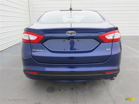2015 Deep Impact Blue Metallic Ford Fusion Se 101908249 Photo 5