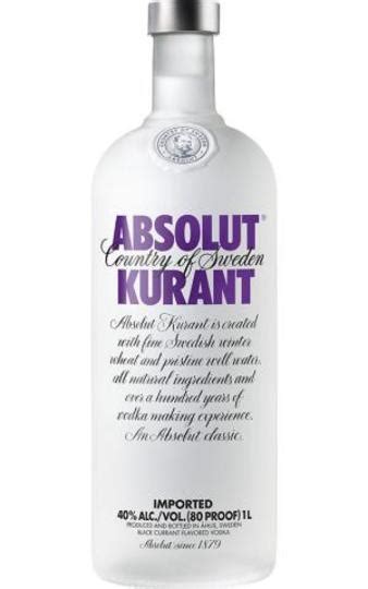 Absolut Kurant Black Currant Vodka 1lt Bottle