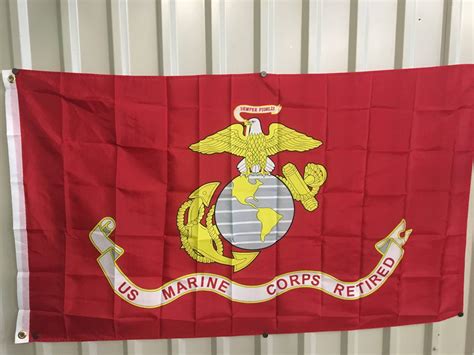 Usmc Retired Flag Marine Corps Retired Flags For Sale 3 X 5 Ft
