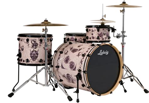My life will not be completed until my body has a tattoo it is my dream to have my first tattoo done by either kat von d or corey miller. Ludwig LRE22 Corey Miller Shell Kit | zZounds