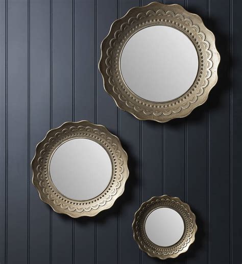 set of three large bevel edged mirrors by the forest & co ... Set of 3 art deco style mirrors.