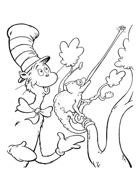 Cat in the Hat Coloring Pages