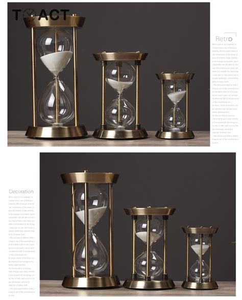 Retro Metal Hourglass Sand Timer Metal Hourglass Sand Timer Glass Timer