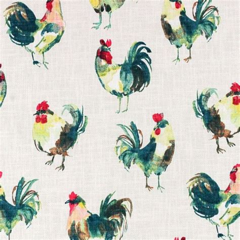 Besides good quality brands, you'll also find plenty of discounts when you shop for chicken fabric during big sales. Richloom ROOSTER GARDEN Print Upholstery And Drapery ...