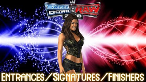 Wwe Smackdown Vs Raw 2010 Entrancessignaturesfinishers Eve Torres