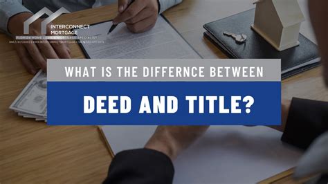 What Is The Difference Between Deed And Title Youtube