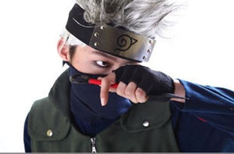 Naruto Hatake Kakashi Cosplay Black Mask Leaf Village Ninja Headband Ebay