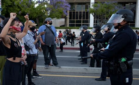 Body Camera Footage Shows Lapd Officer Shooting Protestor With Projectile At Close Range The Hill