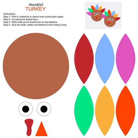 10 Best Thanksgiving Printable Cutouts Pdf For Free At Printablee