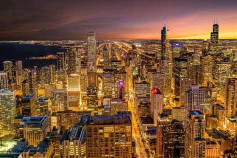 The Chicago Skyline Chicago Illinois Jared Weber Photography