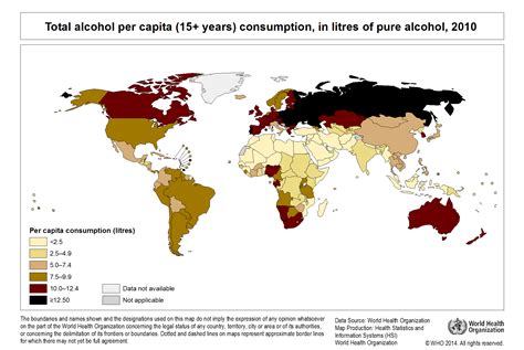 Here Are The Drunkest Countries In The World Map Business Insider