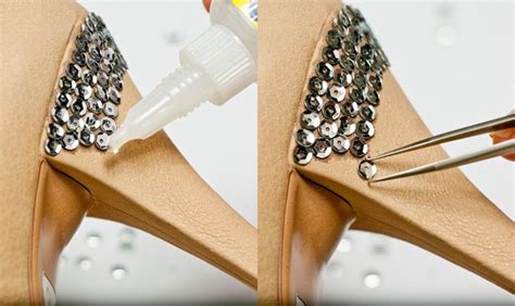 Diy Shoe Makeover Embellished Heels Diy And Craft Ideas