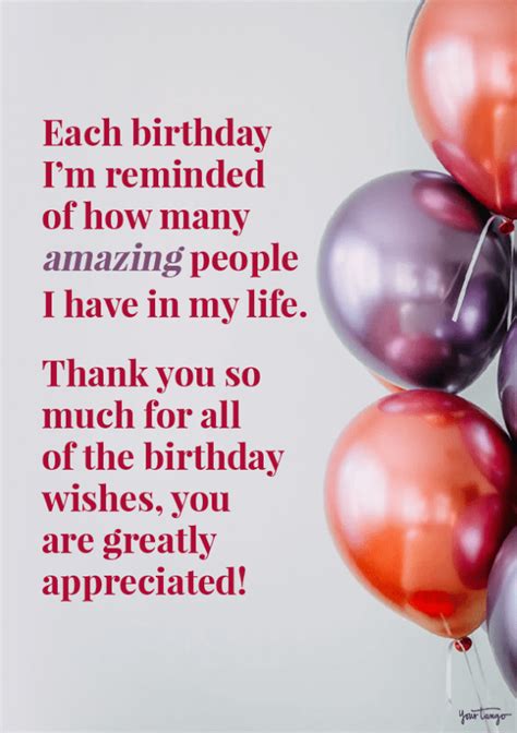 50 Ways To Say Thank You For Birthday Wishes Artofit