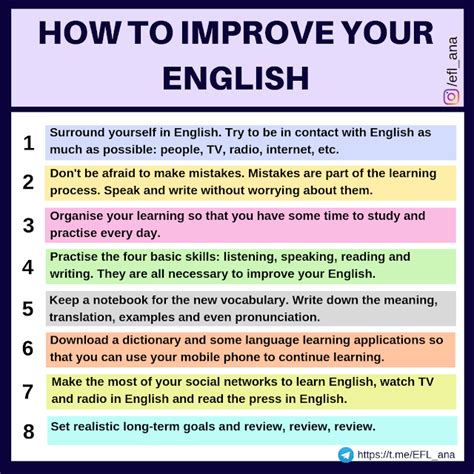 Ana S Esl Blog How To Improve Your English