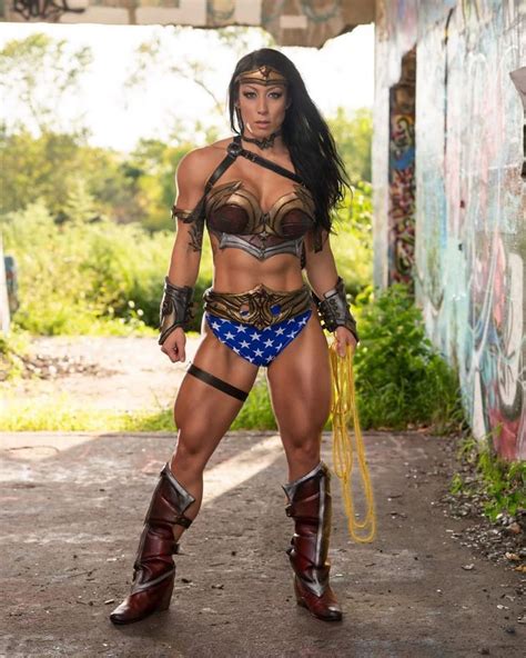Beautiful Fit Physiques In Fitness Models Female Play Wonder Woman