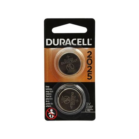 Duracell Cr2025 Lithium Coin Cell Batteries 150mah 2 Piece Retail