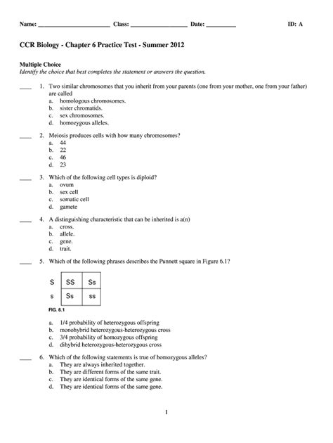 The 5 secret keys to staar success: Biology Chapter 6 Test Answer Key - Fill Online, Printable ...