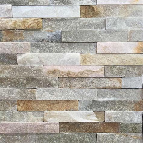 10x40cm Oyster Split Face Slate Tile Tile Cladding Natural Stone