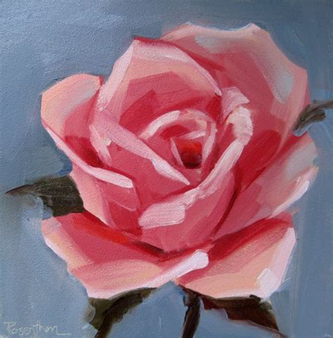 Simple Rose Painting Art Artists Pinterest Acrylics