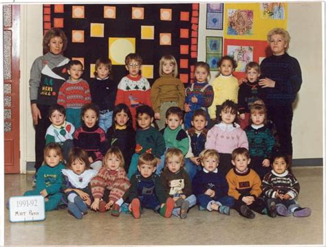 Photo De Classe Classe Maternelle 1991 1992 De 1991 Ecole Le Temps Des