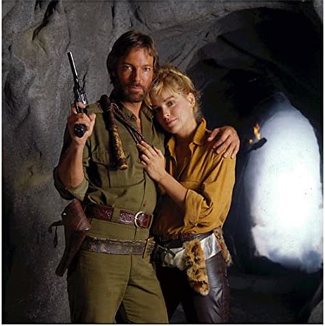 Richard Chamberlain With Sharon Stone In Allan Quartermain And The Lost City Of Gold X Inch