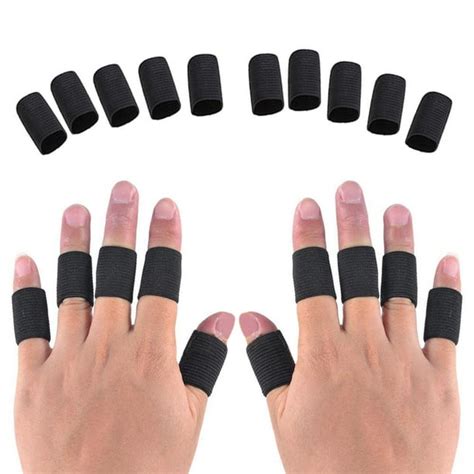Nature Grown 10pcs Finger Sleevesthumb Splint Brace For Finger Supportbreathable Elastic