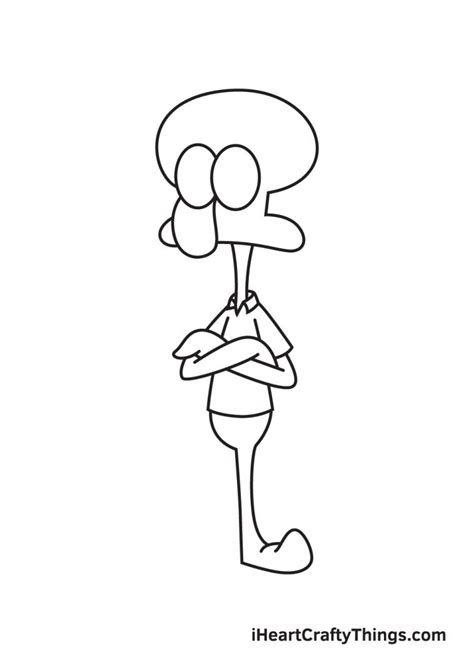 Squidward Drawing How To Draw Squidward Step By Step