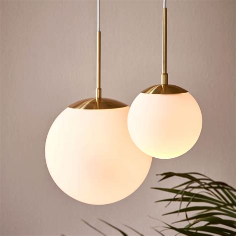 Nordlux Grant Frosted Glass Globe Pendant Light Lampsy