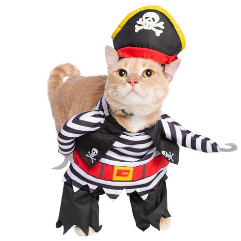 Pet Krewe Pirate Cat Costume Black Owned
