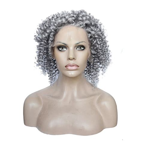 Silver Grey Human Hair Lace Wigglueless Full Lace Human Hair Wigs For