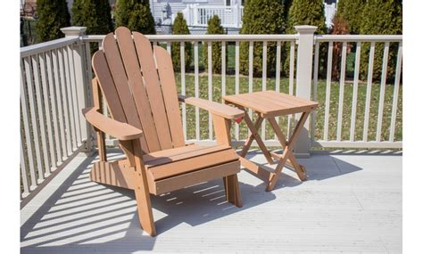 Ironwood Adirondack Chair And Table Set Groupon