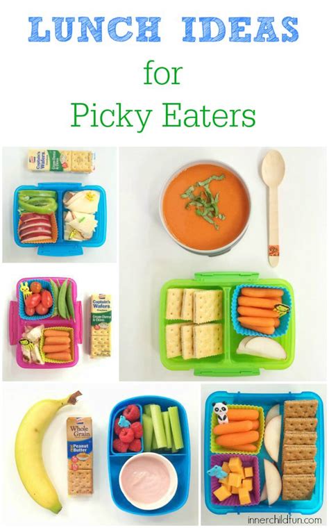 Picky eaters—we've all heard the term and many of us have at least one at home. Lunch Ideas for Picky Eaters - Inner Child Fun
