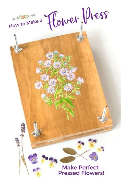 Woodworking For Gardeners Make A Handmade Flower Press Garden Therapy
