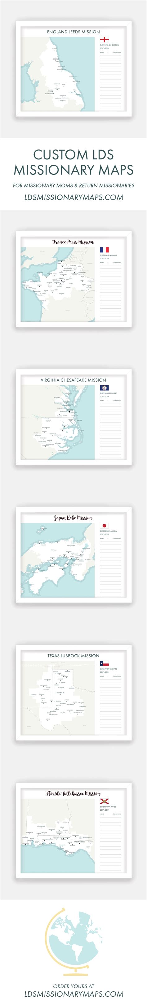 Custom Lds Missionary Maps Perfect For Missionary Moms And Return