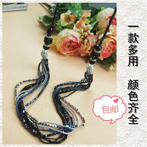 Crystal Multifunctional Necklace Handmade All Match Long Design