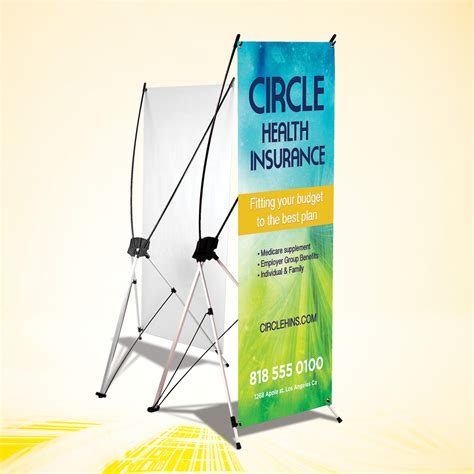 X Style Outdoor Banner Stand 24 X 60 13 Oz Scrim Vinyl Collapsible