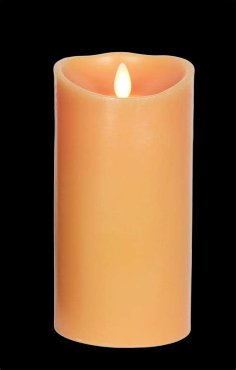 Check Out The Deal On Luminara Rustic Orange Candle Battery Operated 3