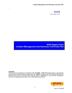 Supply chain is a great example of the maxim, don't put all your eggs in one basket. supply chain disruptions are common because there are so many ways. Editable business continuity plan document - Fill Out Best Business Forms, Download in Word ...