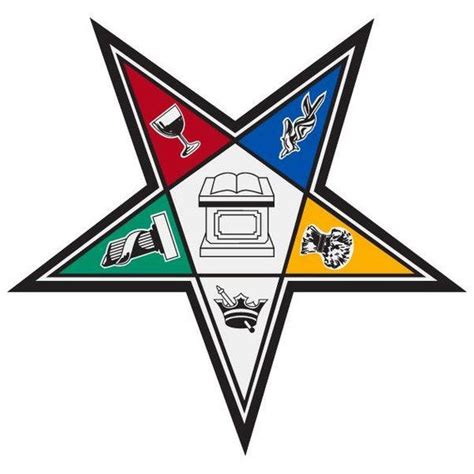 Order Of The Eastern Star Oes Free Mason Masonic Reflective Window
