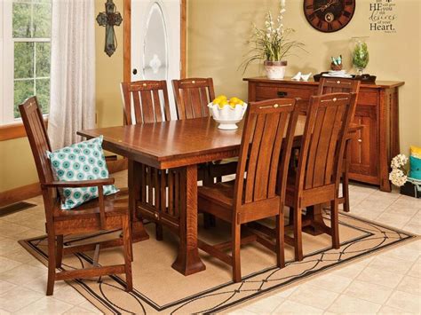 Dining room farmhouse home and garden furniture. Arts & Crafts Furniture - Handmade Amish Furniture