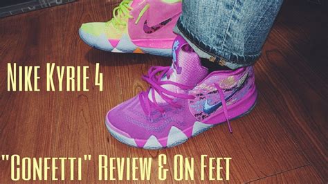 Nike Kyrie 4 Confetti Review And On Feet Youtube