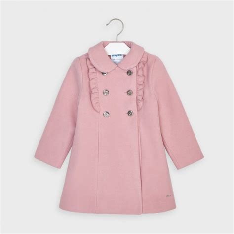 Mayoral Girls Blush Pink Mouflon Coat