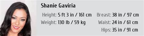 Shanie Gaviria Height Weight Size Body Measurements Biography