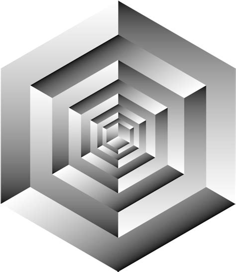 Penrose Triangle Impossible Cube Optical Illusion Isometric Optical