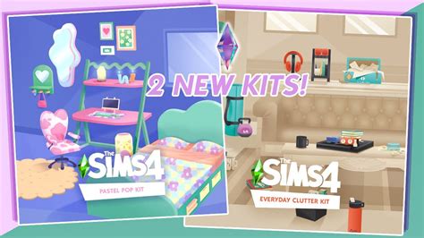 Pastel Pop And Everyday Clutter Kits Are Here I Am Obsessed The Sims
