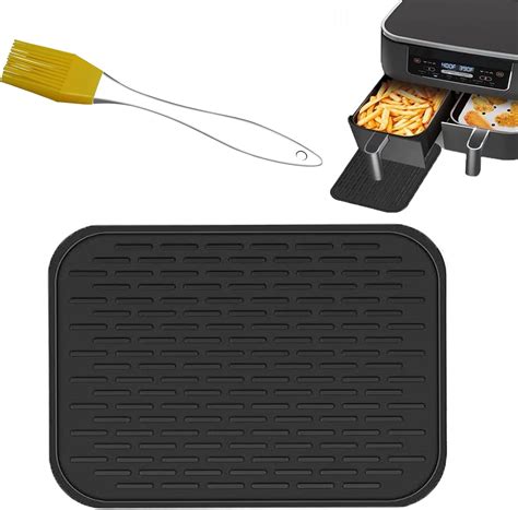 Heat Resistant Mat Compatible With Ninja Af300uk Dz201 Dual Air Fryer Gekufa Silicone Air Fryer