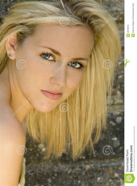Beautiful Young Blond Woman With Blue Eyes Royalty Free Stock Images Image 2670019
