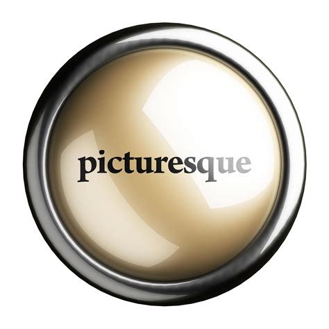 Picturesque Word On Isolated Button 6372621 Stock Photo At Vecteezy