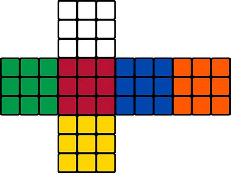 Use a trick to fix the second layer. diagrams - How may I color four sides of a cube? - TeX - LaTeX Stack Exchange