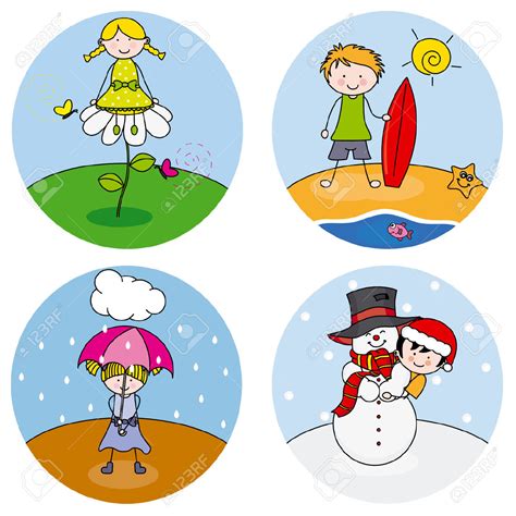 Seasons For Kids Clipart Clipart Station